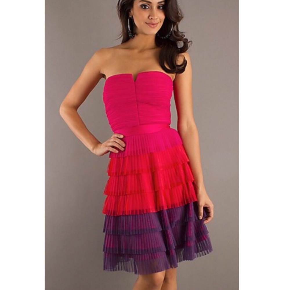 Colorful Layered Tulle Party Dress